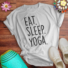 Load image into Gallery viewer, Eat Sleep Yoga Tee
