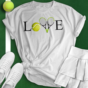 Love Tennis Crossed Racket Tee