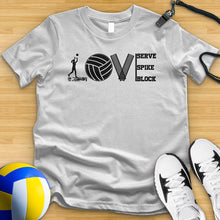 Load image into Gallery viewer, Love Volleyball Equipment Tee
