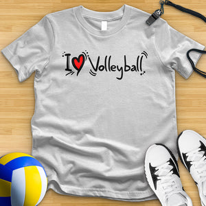 I Love Volleyball 2 Tee