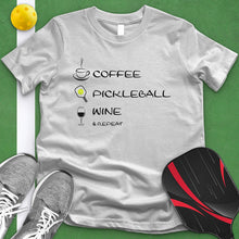 Load image into Gallery viewer, Coffee Pickleball Wine Tee
