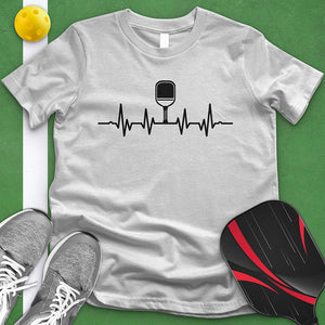 Pickle Ball Paddle Heart Beat Tee