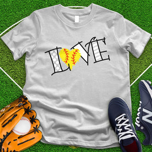 Love Softball Equipment Tee