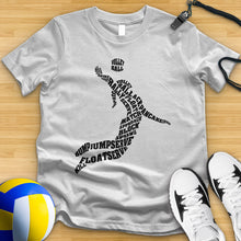 Load image into Gallery viewer, Volleyball Player Typography Tee
