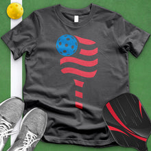 Load image into Gallery viewer, American Flag Pickleball Tee
