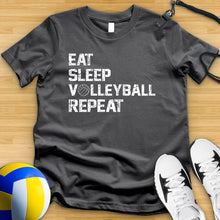 Load image into Gallery viewer, Eat Sleep Volleyball Repeat Tee
