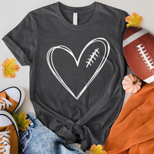 Load image into Gallery viewer, Football Lace Heart Tee
