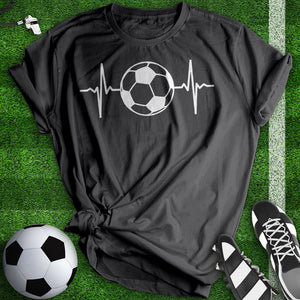 Soccer Heart Beat Tee