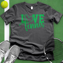 Load image into Gallery viewer, Love Tennis Green Tee
