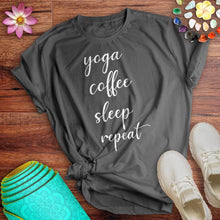 Load image into Gallery viewer, Yoga Coffee Sleep Tee
