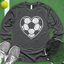 Load image into Gallery viewer, Heart Soccer Ball Long Sleeve
