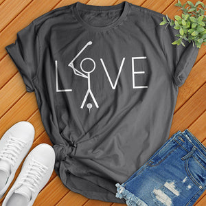 Love Golfer Tee