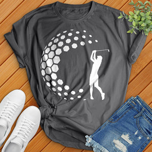 Women Golfer Tee