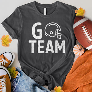 Go Team Football Helmet Tee