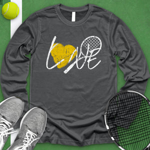 Love Tennis Racket Long Sleeve