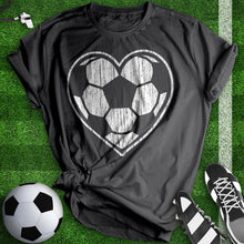 Load image into Gallery viewer, Heart Soccer Ball Tee
