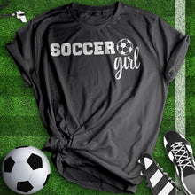 Load image into Gallery viewer, Soccer Girl Woman Tee
