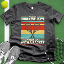 Load image into Gallery viewer, Old Man With A Racket Tee
