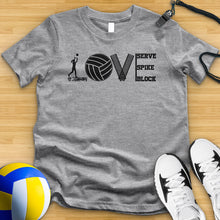 Load image into Gallery viewer, Love Volleyball Equipment Tee
