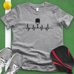 Pickle Ball Paddle Heart Beat Tee