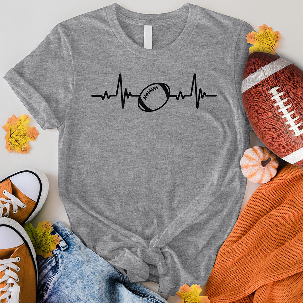 Football Heart Beat Tee