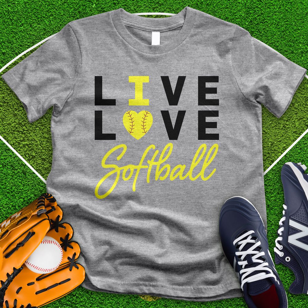 Live Love Softball Tee