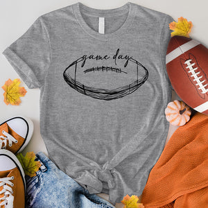 Cursive Football Game Day Tee