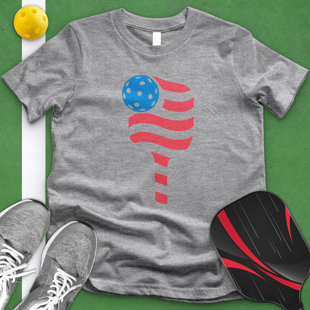 Pickle Ball Paddle Flag Tee