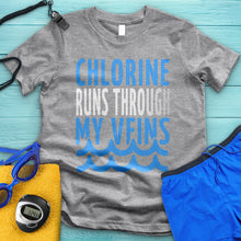 Load image into Gallery viewer, Chlorine Runs Through My Veins Tee
