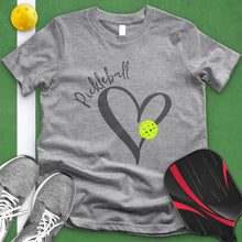 Load image into Gallery viewer, Pickle Ball Heart Rim Tee
