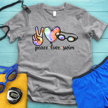 Load image into Gallery viewer, Peace Love Swim Tie Dye Tee
