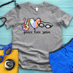 Peace Love Swim Tie Dye Tee