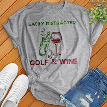 Load image into Gallery viewer, Easily Distracted By Golf Wine Tee
