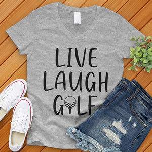 Live Laugh Golf V-Neck Tee