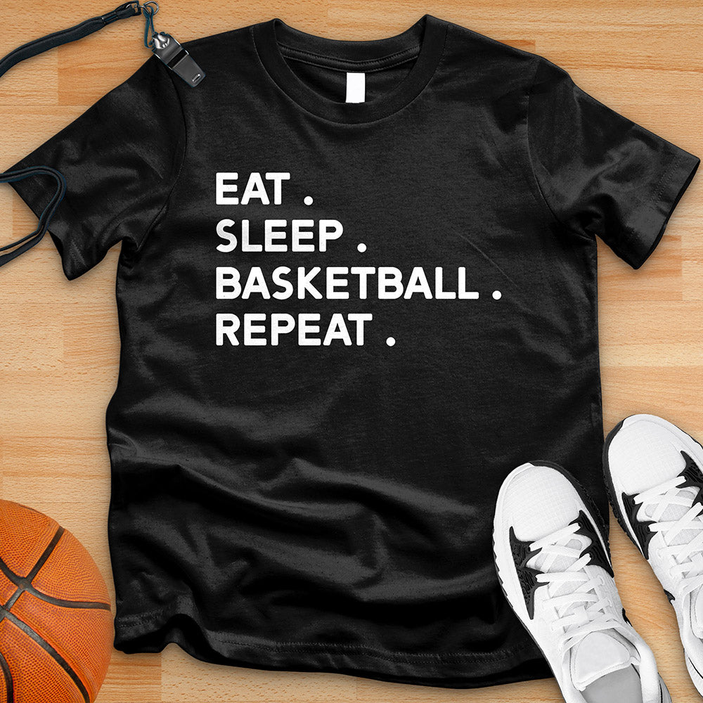 Eat Sleep Basketball Tee