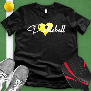 Heart Pickle Ball Tee