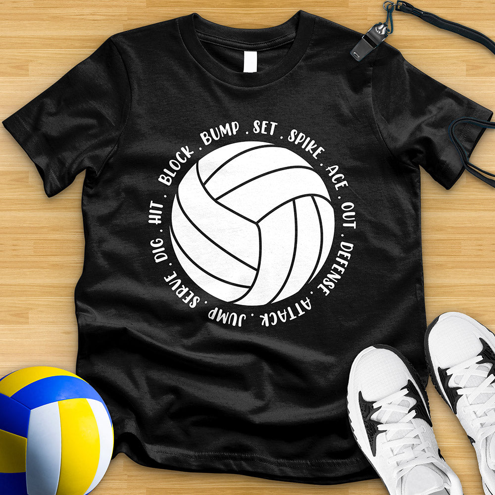 Volleyball Script Tee