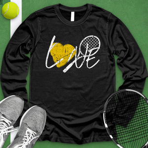 Love Tennis Racket Long Sleeve