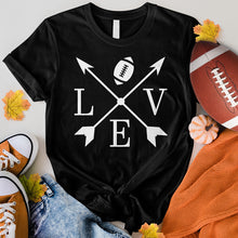 Load image into Gallery viewer, Love Football Arrows Tee
