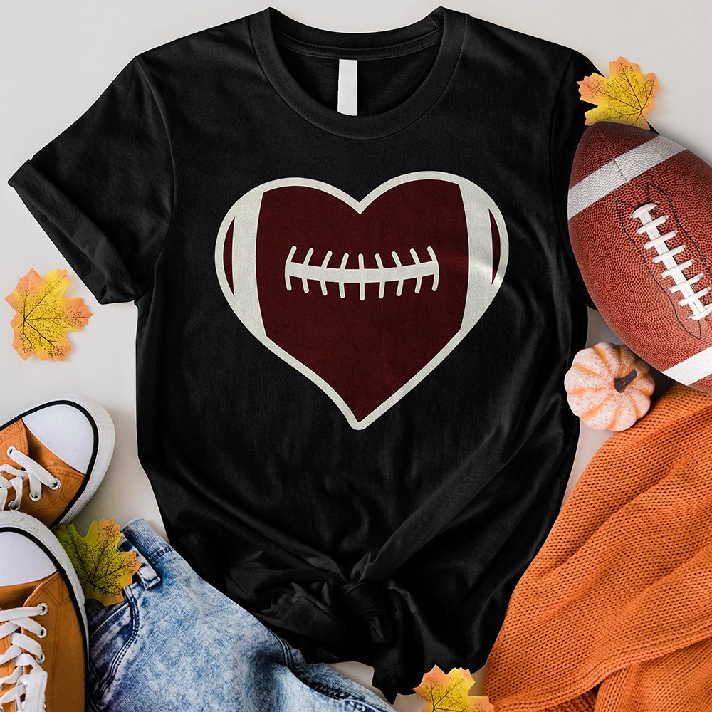 Football Heart Tee