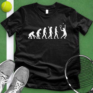 Evolution Of A Tennis Player Tee