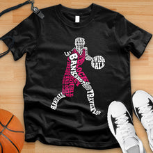 Load image into Gallery viewer, Girls Basketball Typography Tee
