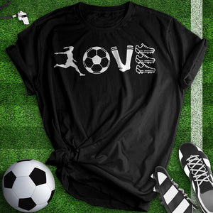 Love Soccer Equipment Tee