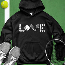 Load image into Gallery viewer, Love Tennis Ball And Racket Hoodie
