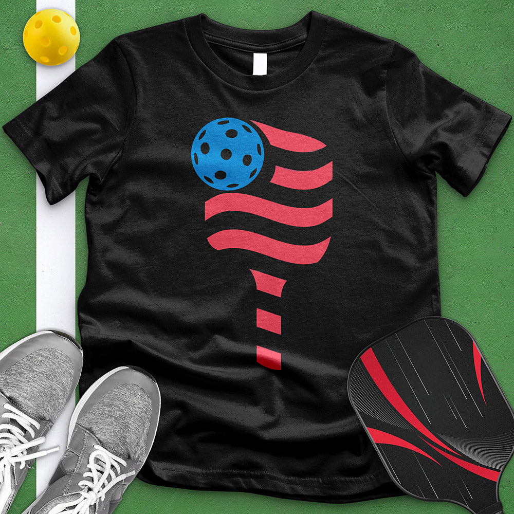 American Flag Pickleball Tee