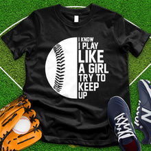 Load image into Gallery viewer, Play Like A Girl Softball Tee
