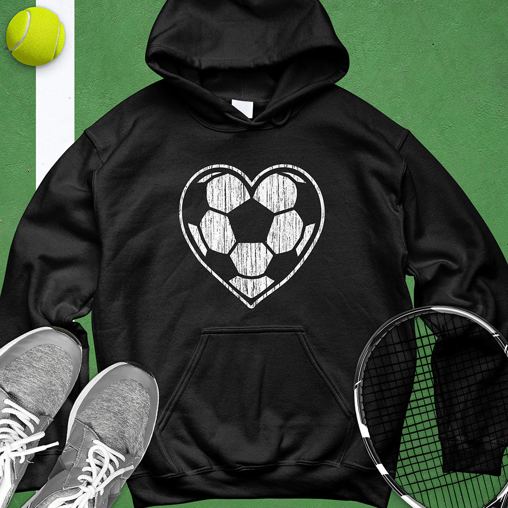 Heart Soccer Ball Hoodie