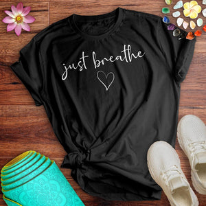 Just Breathe Heart Tee