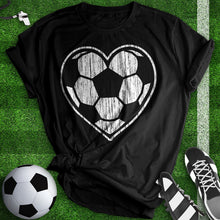 Load image into Gallery viewer, Heart Soccer Ball Tee
