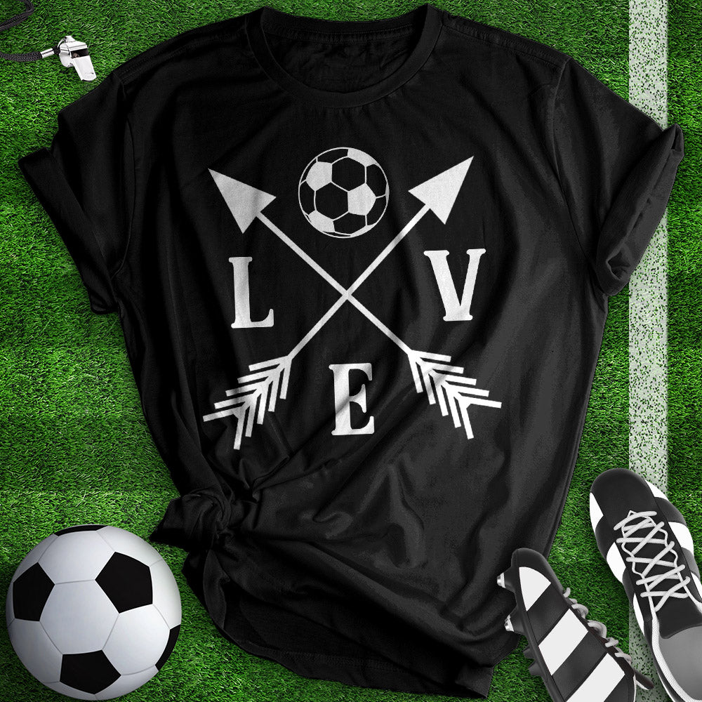 Love Soccer Arrow Tee